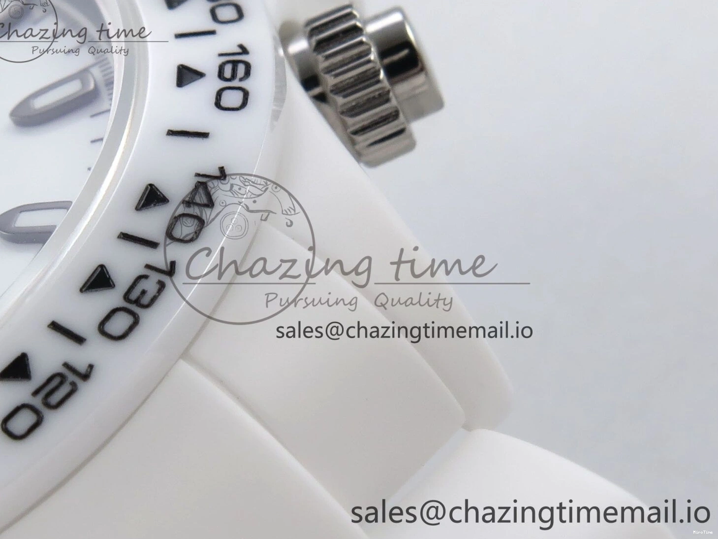 MiroTime 0319 Daytona AET White Ceramic Case and Bracelet Black Dial N6F Best Edition SA Seasonal 1195